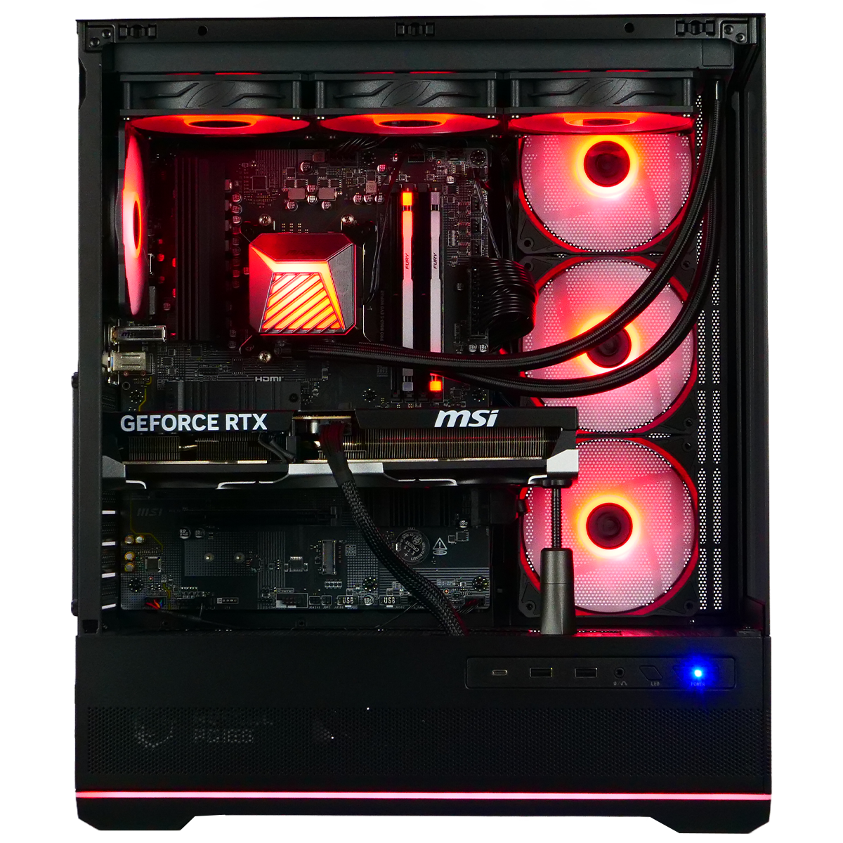 Grosbill HELLFIRE - R7-9800X3D/5080/32Go/2To (PCG-10603052) - Achat / Vente PC Fixe sur grosbill.com - 1
