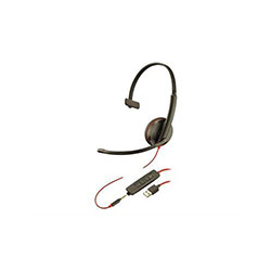POLY Blackwire C3215 Casque Avec fil Arceau Bureau Centre d appels USB Type A Black