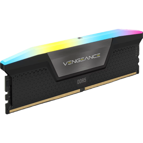 Corsair Vengeance RGB 64Go (2x32Go) DDR5 6000MHz CL30 Noir - Mémoire PC Corsair sur grosbill.com - 1