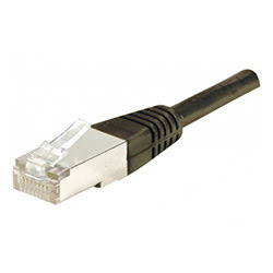 image produit  Cable Reseau Cat.6 F/UTP Noir - 3m Grosbill