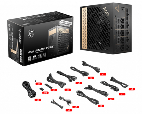 MSI 1300W Platinum (MEG Ai1300P PCIE5) - Alimentation MSI - 0