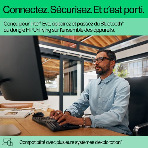 HP 680 CFT Dual-Mode KBD FR - Achat / Vente sur grosbill.com - 8