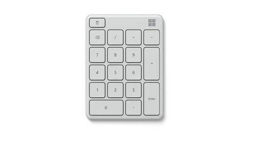 Microsoft Wireless Number Pad White
