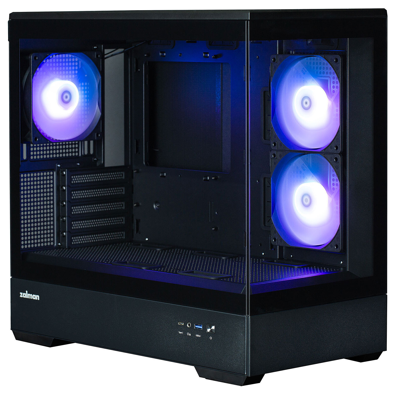 Zalman P30 Black V2 Noir - Boîtier PC Zalman - grosbill.com - 0