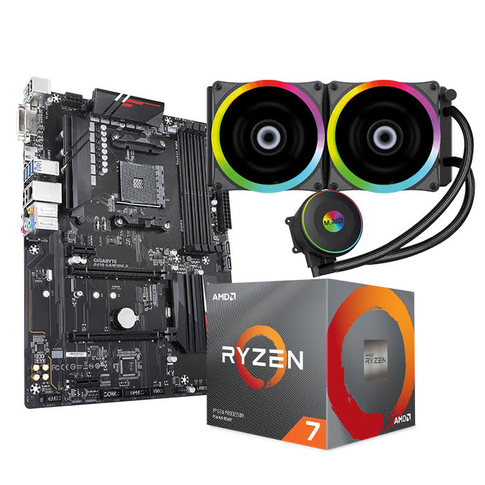 Pack  CM B450 / CPU 3700X / AIO 240 - grosbill.com - 0