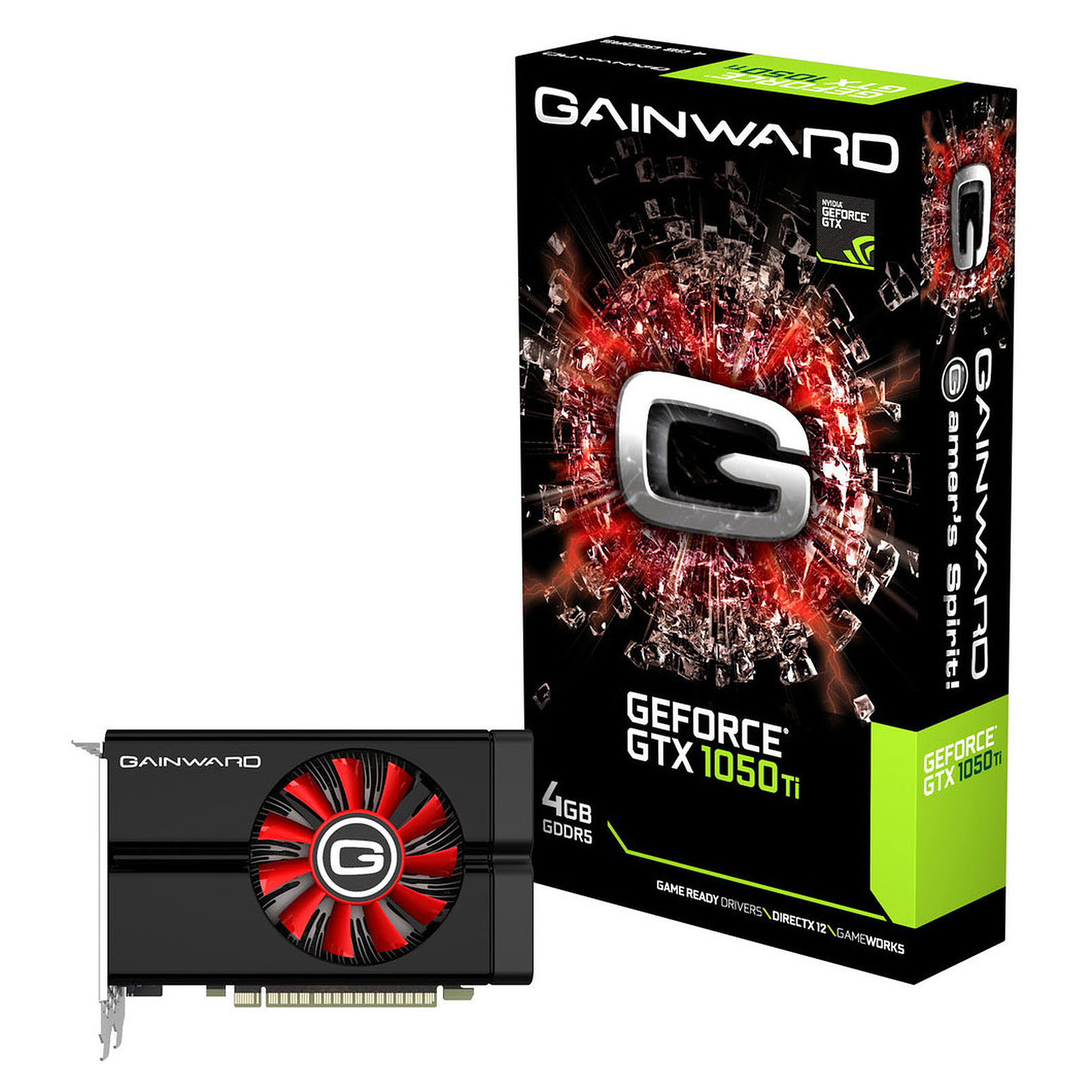 Gainward GTX 1050Ti 4GB  - Carte graphique Gainward - grosbill.com - 0