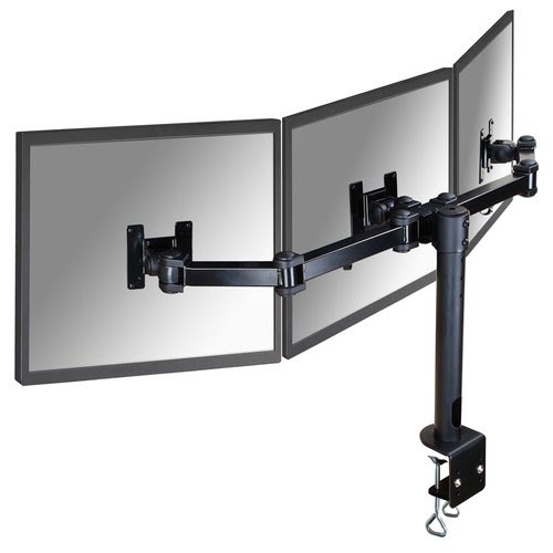 Desk Mount 3xScreen 10-21" Clamp BLACK - Achat / Vente sur grosbill.com - 0