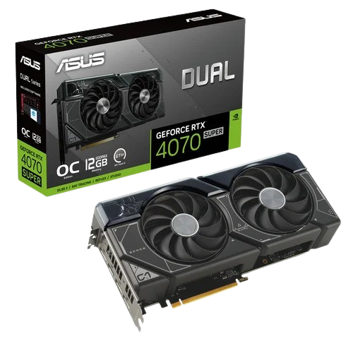Asus DUAL-RTX4070S-O12G  - Carte graphique Asus - grosbill.com - 0