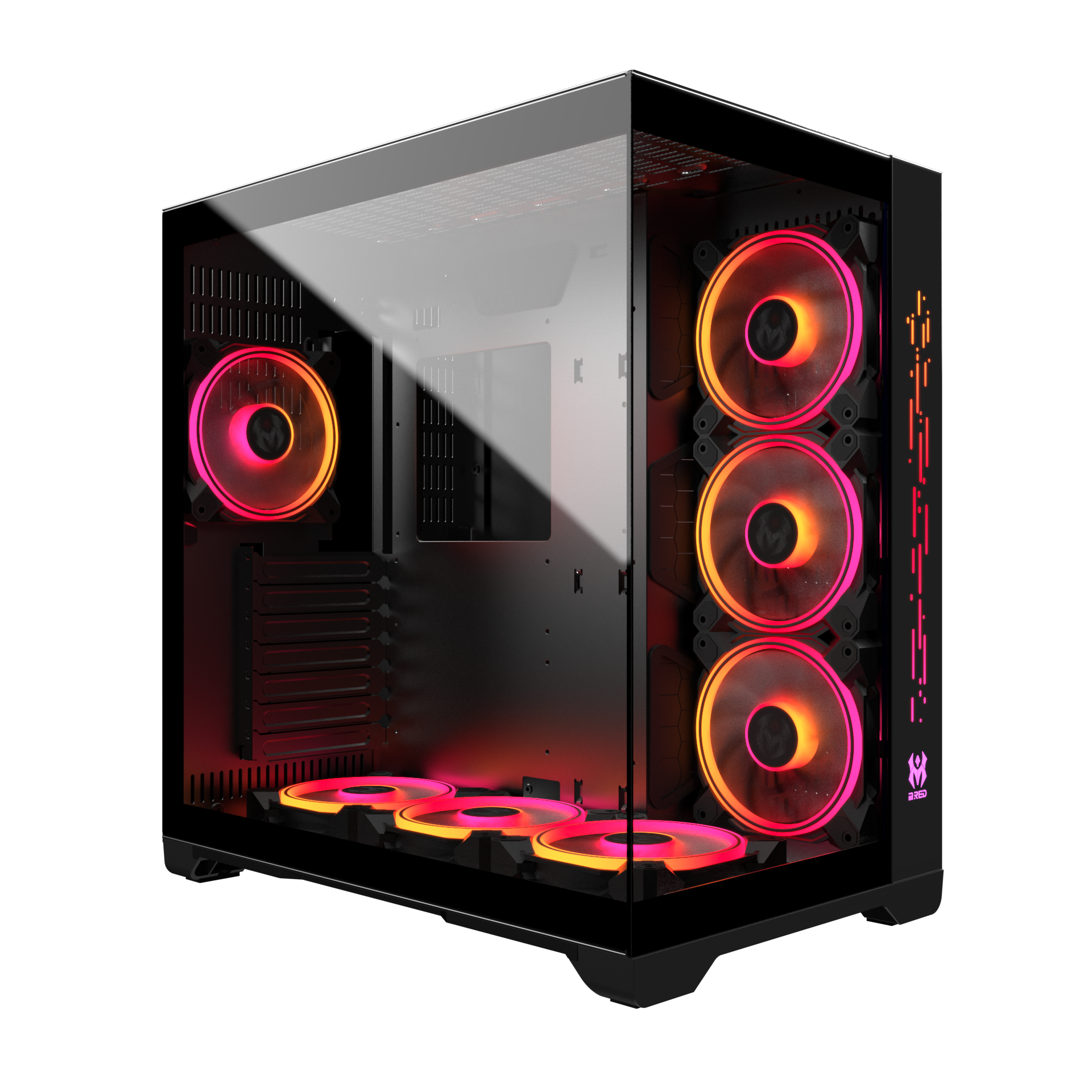 M.RED Crystal Sea Noir Noir - Boîtier PC M.RED - grosbill.com - 0