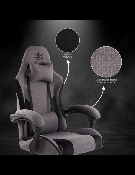 Spirit Of Gamer ARENA DARK GREY Noir/Gris - Siège PC Gamer - 5