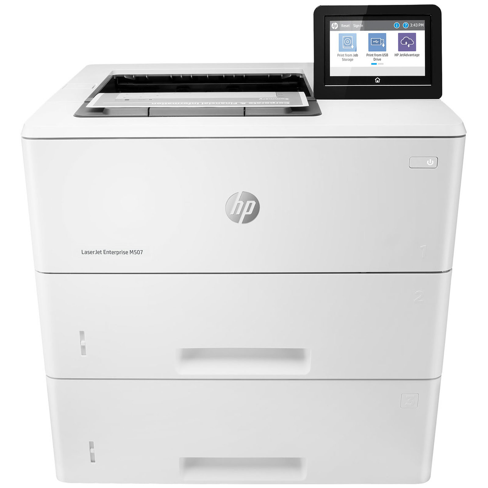 Imprimante HP M507x - A4/Laser/MonoChrome - grosbill.com - 2