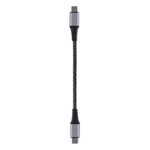 Câble USB-C vers USB-C - 1,5m nylon RPET - Noir - Connectique PC - 1