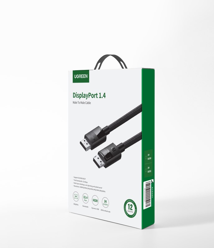 Câble DisplayPort 1.4 Tressé mâle/mâle - 3m - 1