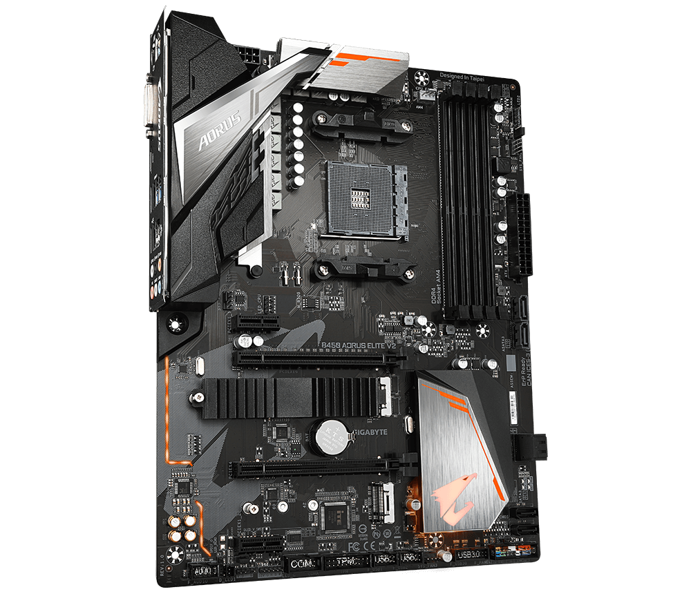 Gigabyte B450 AORUS Elite V2 ATX  - Carte mère Gigabyte - 2