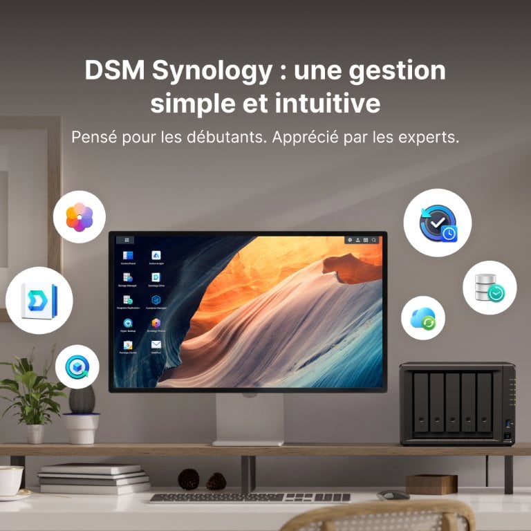 Synology DS1525+ - 5 baies - Serveur NAS Synology - grosbill.com - 11