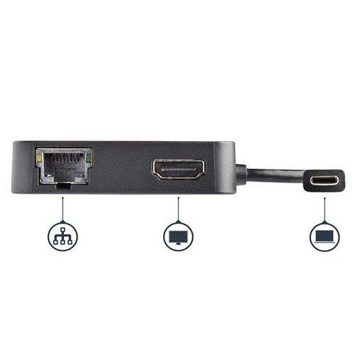 Multiport Adapter USB C HDMI PD 1x USBA - Achat / Vente sur grosbill.com - 3