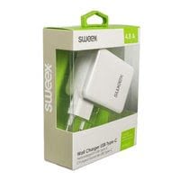 Grosbill Chargeur mural 3 ports - 2xUSB-A - USB-C - Blanc (CH-016WH) - Achat / Vente Chargeur sur grosbill.com - 9
