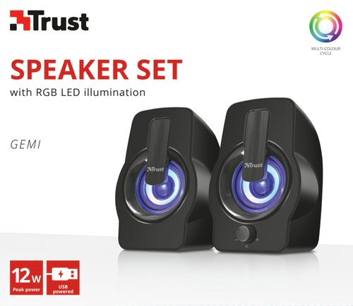 GEMI RGB 2.0 SPEAKER SET BLACK - Achat / Vente sur grosbill.com - 7
