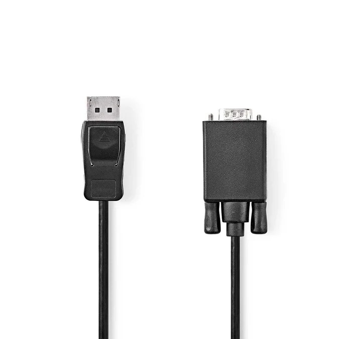 Câble DisplayPort vers VGA mâle/mâle - 2m - Noir - 2