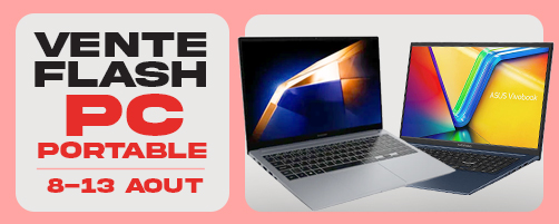 vente flash PC  portable jusqu'au 13 août