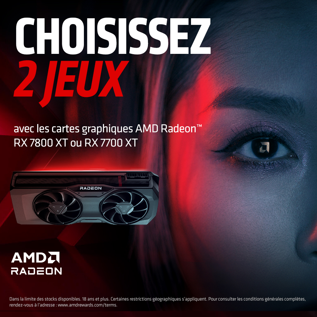 Super Bundle AMD Q3 2024 - Obtenez quatre Jeux | Grosbill