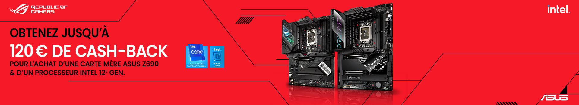 Image Asus Cash Back - jusqu'à 120€ remboursés