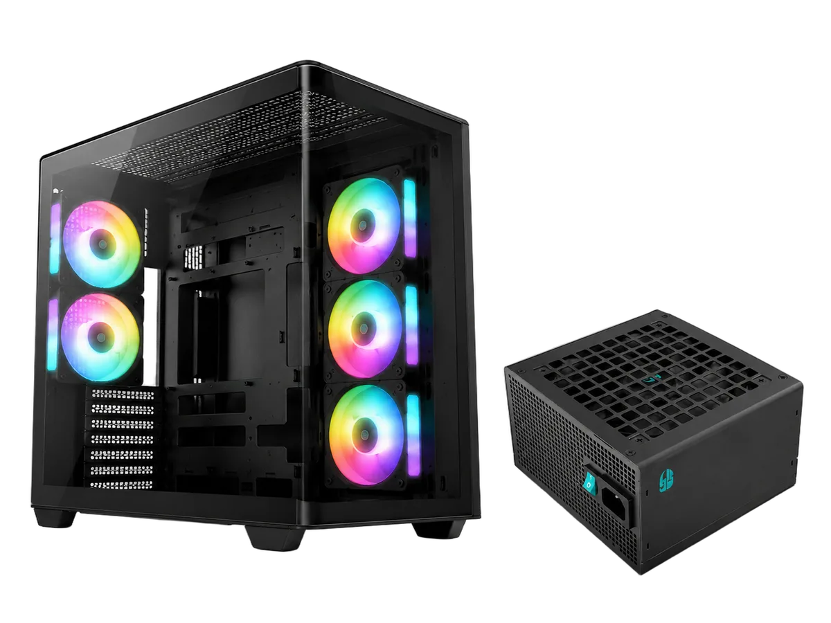 Deepcool CG590U 5F Noir  GamerStorm PQ1000G, vue 1