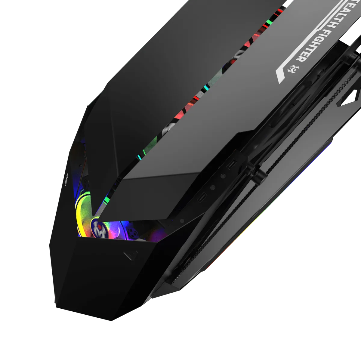 M.RED Stealth Fighter - MT/Sans Alim/ATX — vue 3