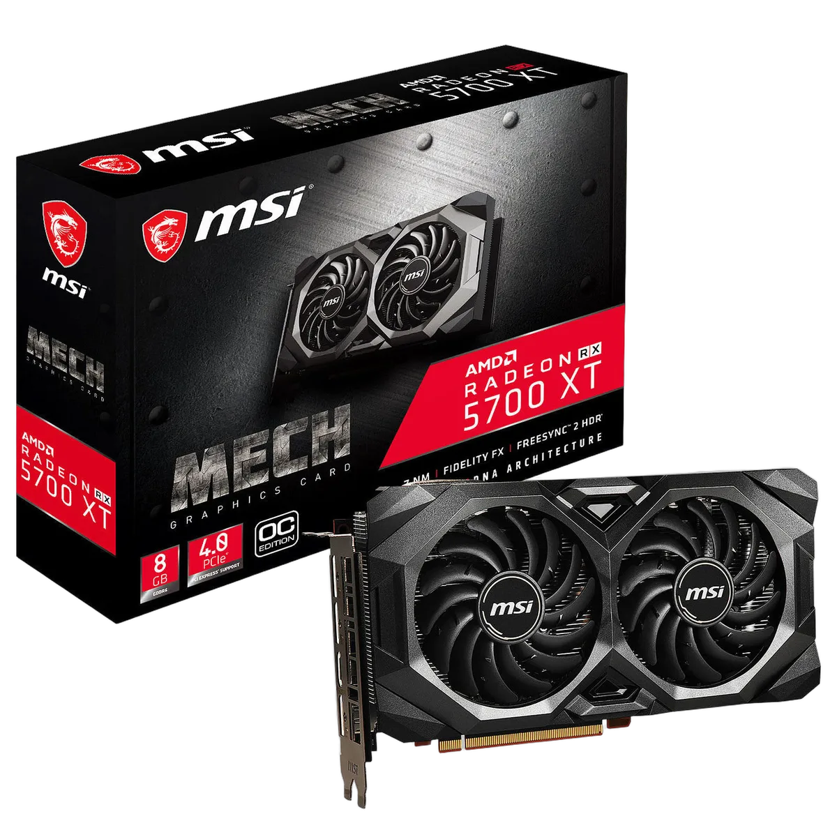MSI Radeon RX 5700 XT MECH OC-Seconde Vie — vue 1