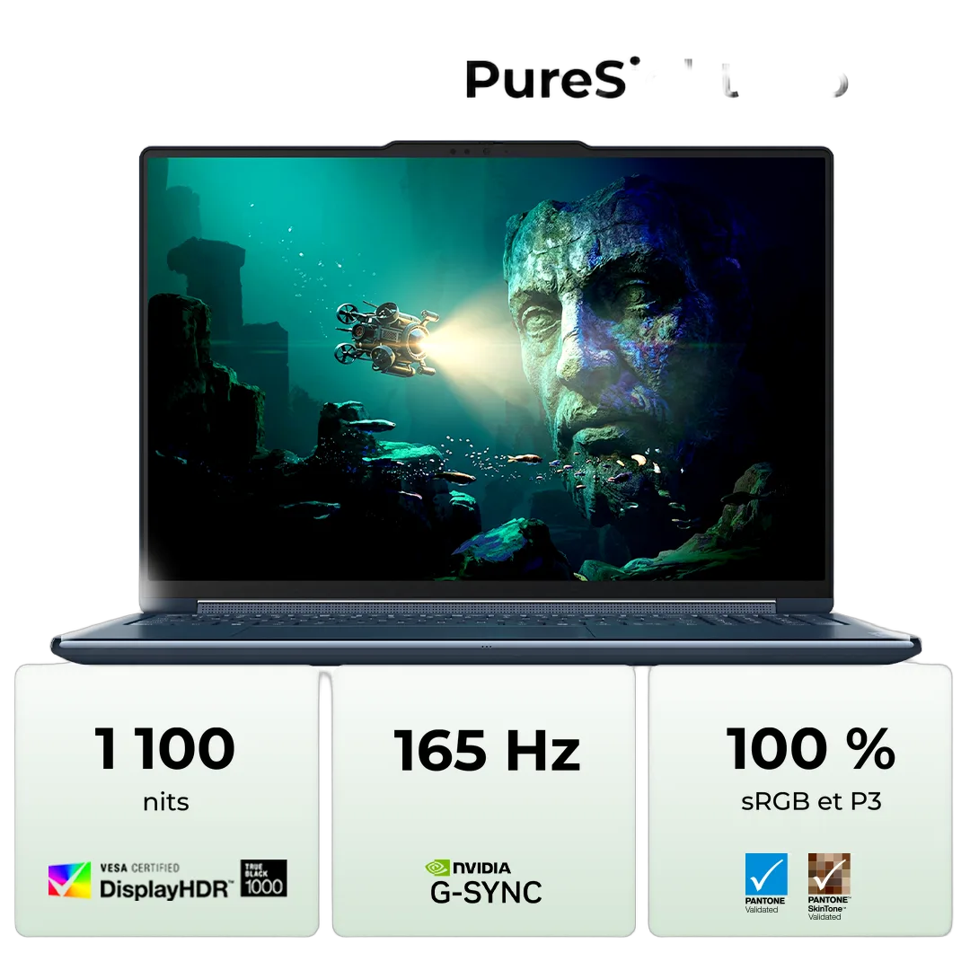 Lenovo Yoga 9 2-in-1 16N1X11 - 16" 2.8K OLED 120Hz RTX Spark N1X PRO 650 32Go 1To W11, vue 6