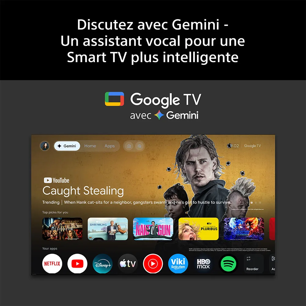 Sony Bravia 6 K55A65PB - 55" OLED 4K 120Hz Google TV Wifi Bluetooth HDR10 — vue 4