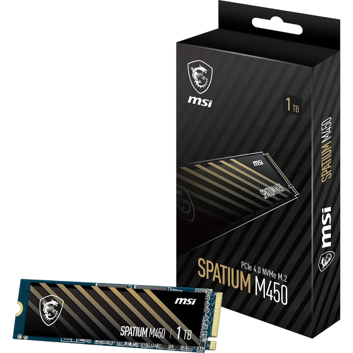 MSI 1To M.2 NVMe Gen4 - SPATIUM M450 V1, vue 1