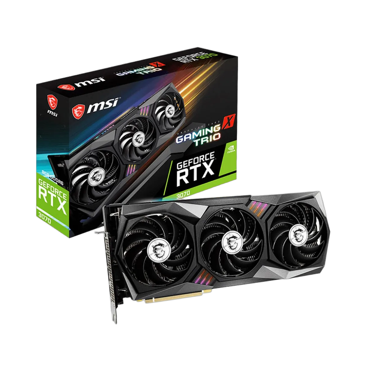 MSI GeForce RTX 3070 GAMING X TRIO LHR-Seconde Vie — vue 1