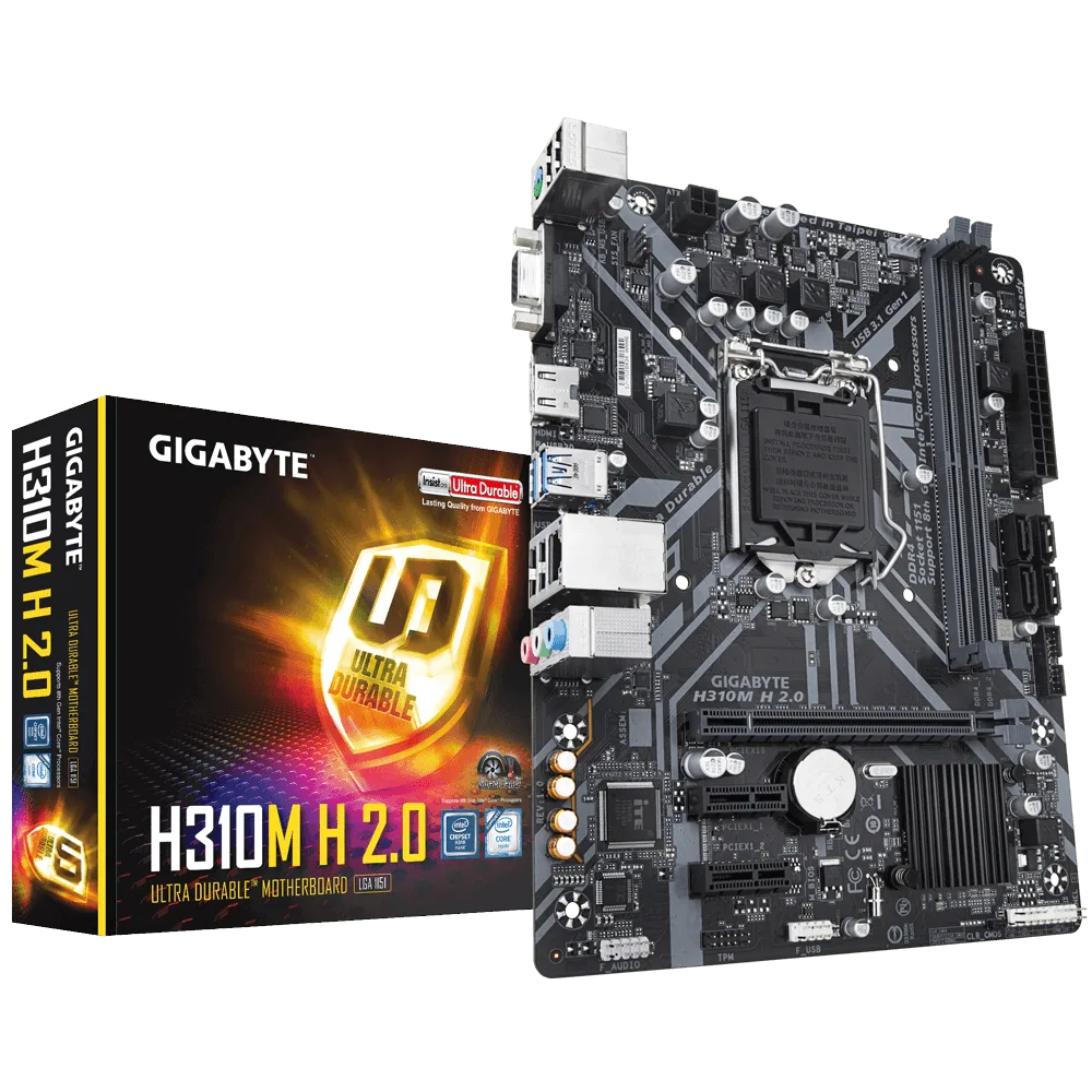 Gigabyte H310M-H 2.0-Seconde Vie, vue 1