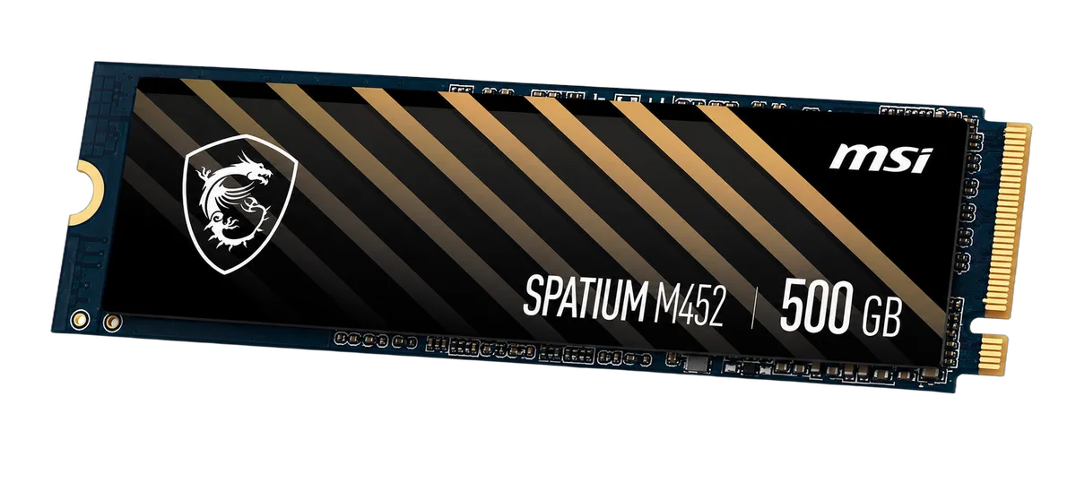 MSI Spatium M452 500Go NVMe M.2 — vue 2