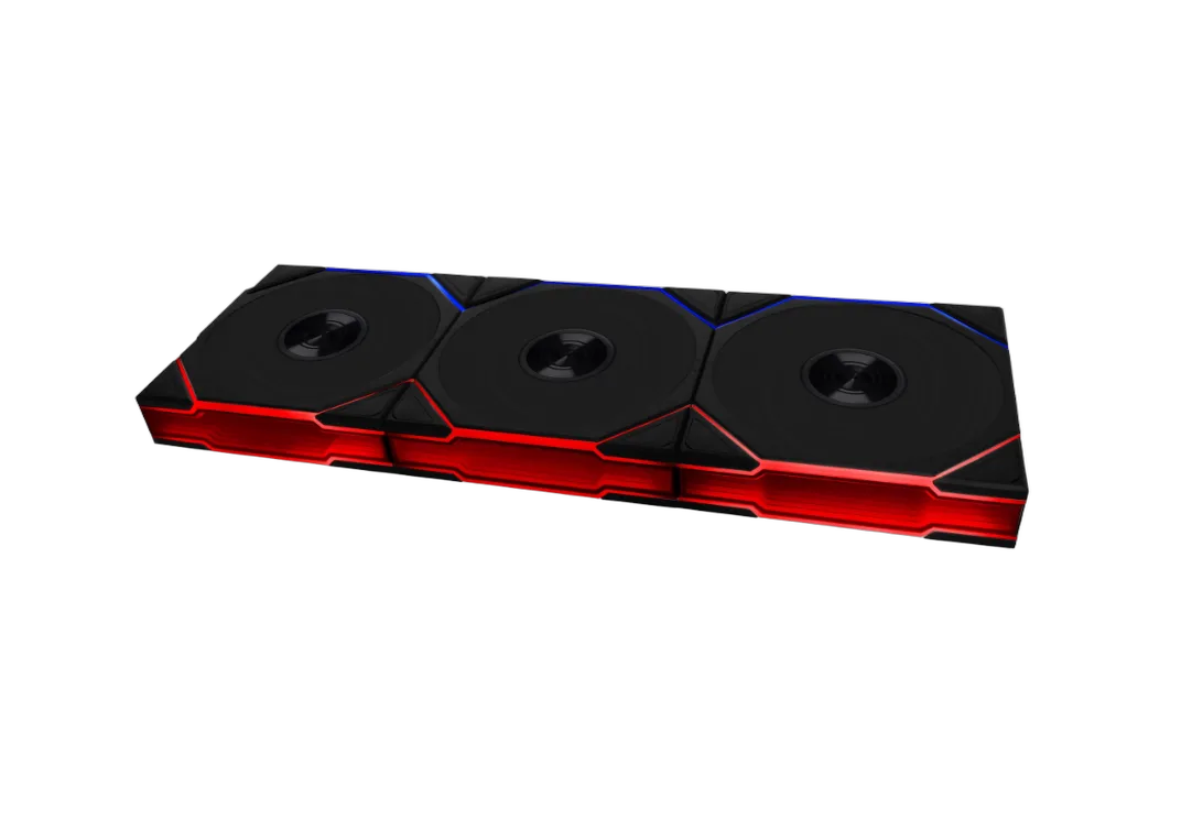 Lian-Li UNI FAN TL Sans fil LCD ARGB PWM + Contrôleur Reverse Blade - Pack 3x120mm - Noir — vue 1