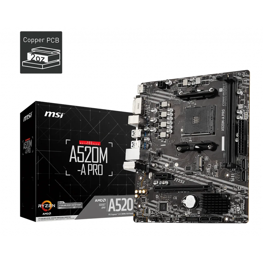 MSI A520M-A PRO-Seconde Vie — vue 1
