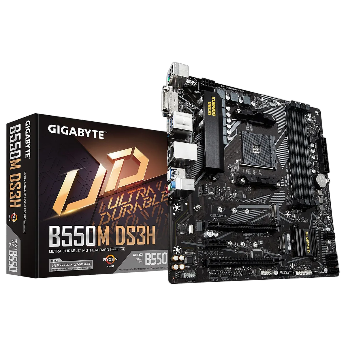 Gigabyte B550M DS3H — vue 1