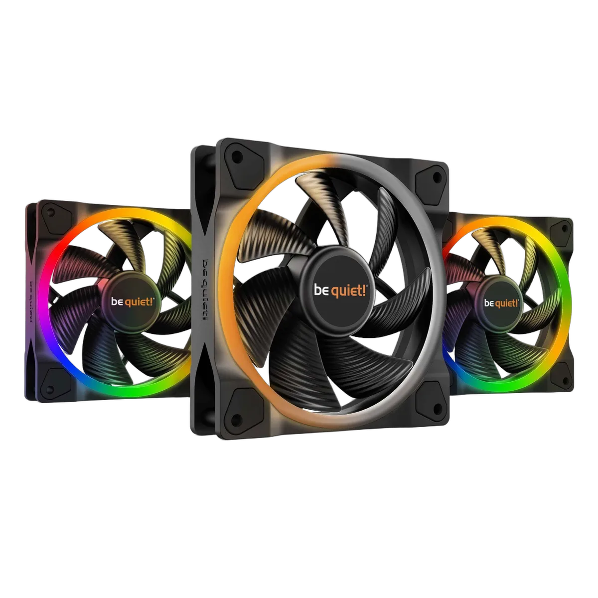 be quiet! Pack de 3 Light Wings 120mm PWM ARGB — vue 1