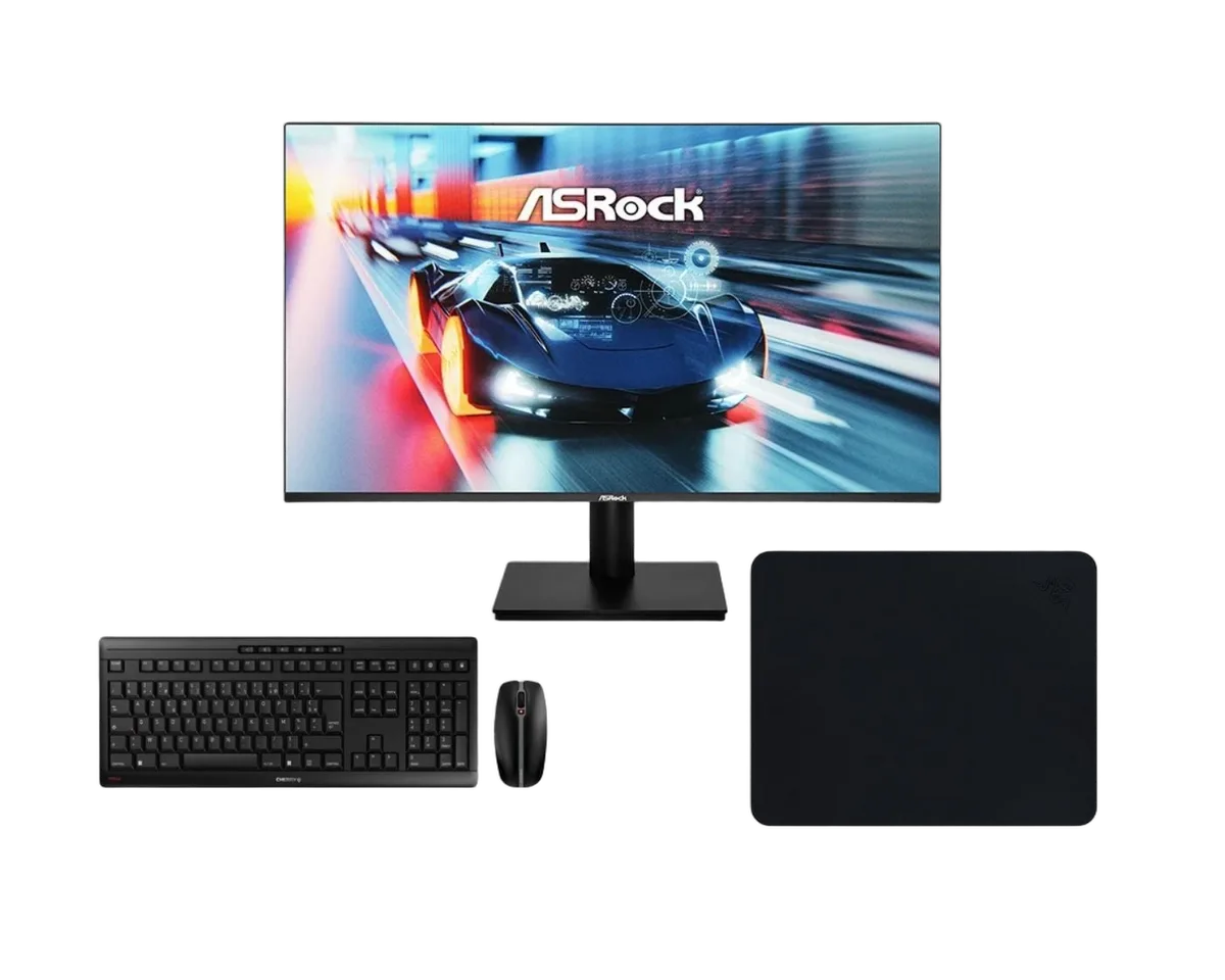 ASRock CL27FFB - 27" FHD 144Hz IPS 1ms FreeSync + Clavier souris tapis — vue 1