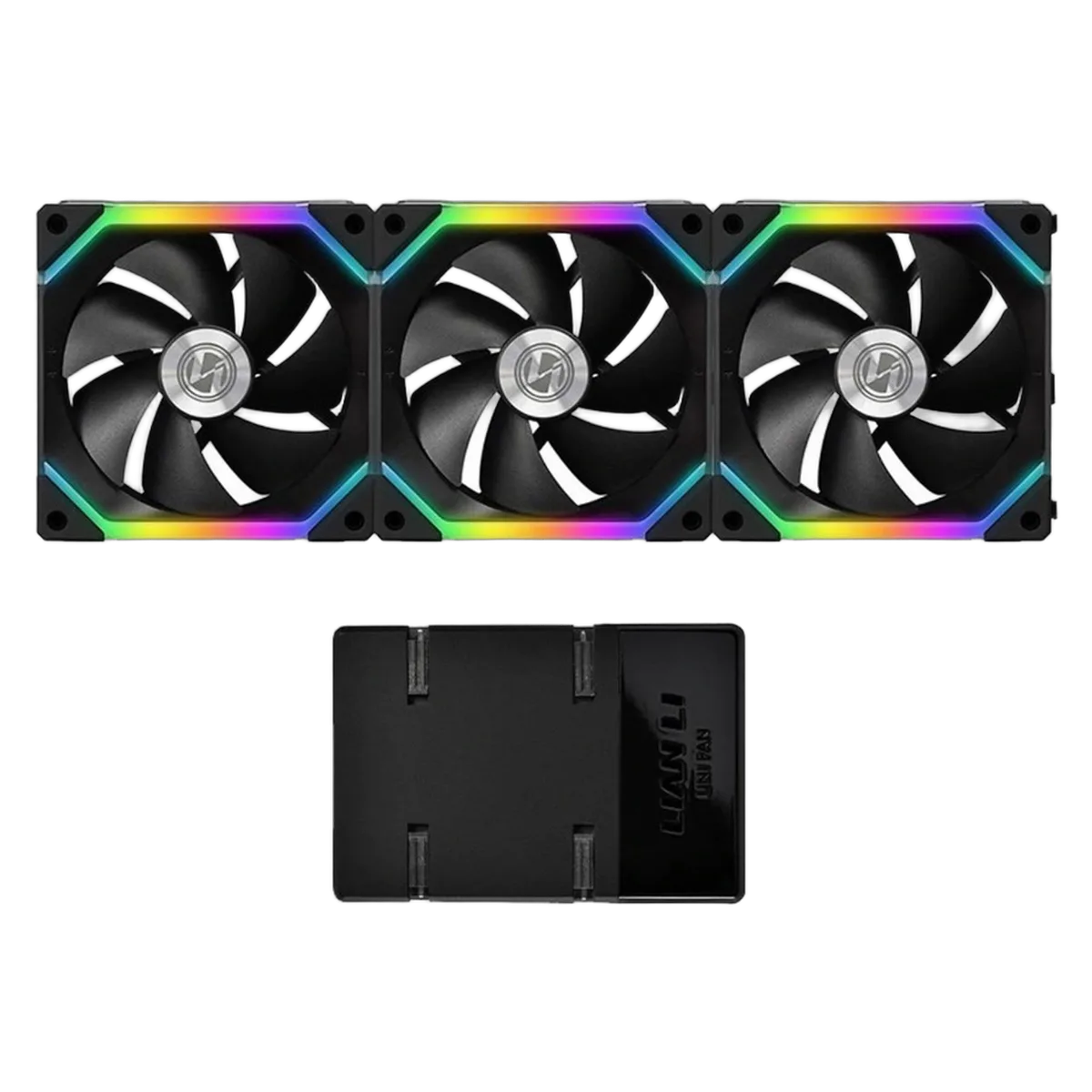 Lian-Li UNI FAN SL120 RGB - Noir - Pack de 3 — vue 3