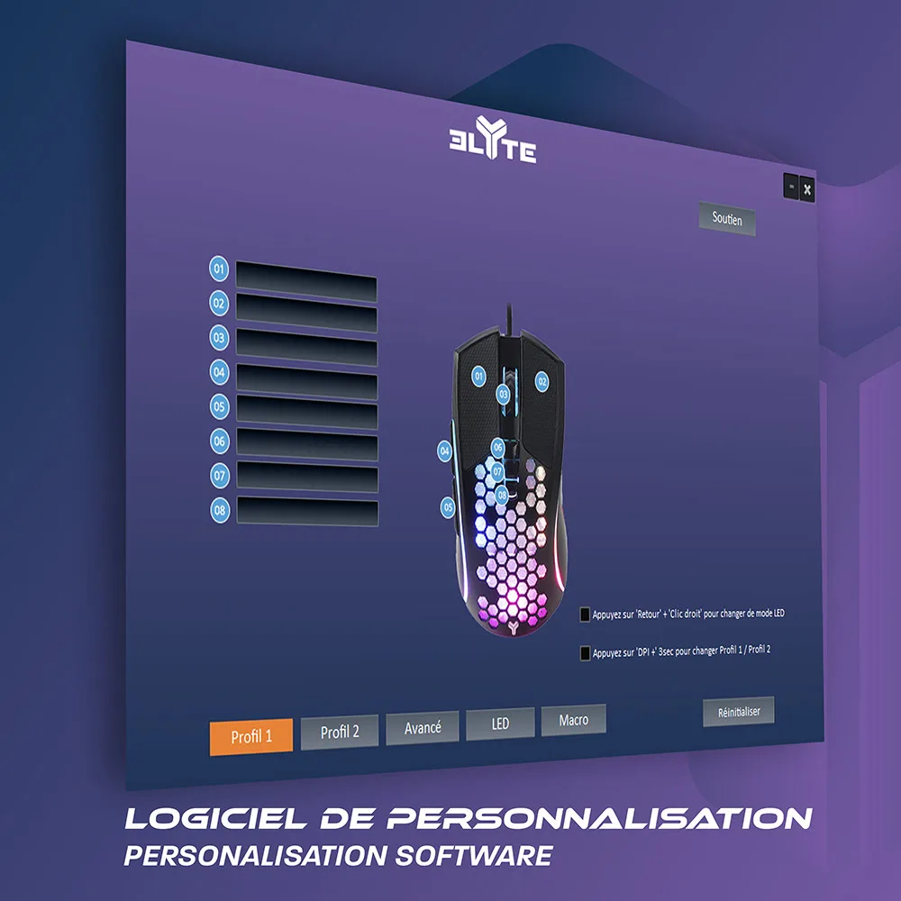 ELYTE MY-300 - Filaire - RGB - Noir — vue 5