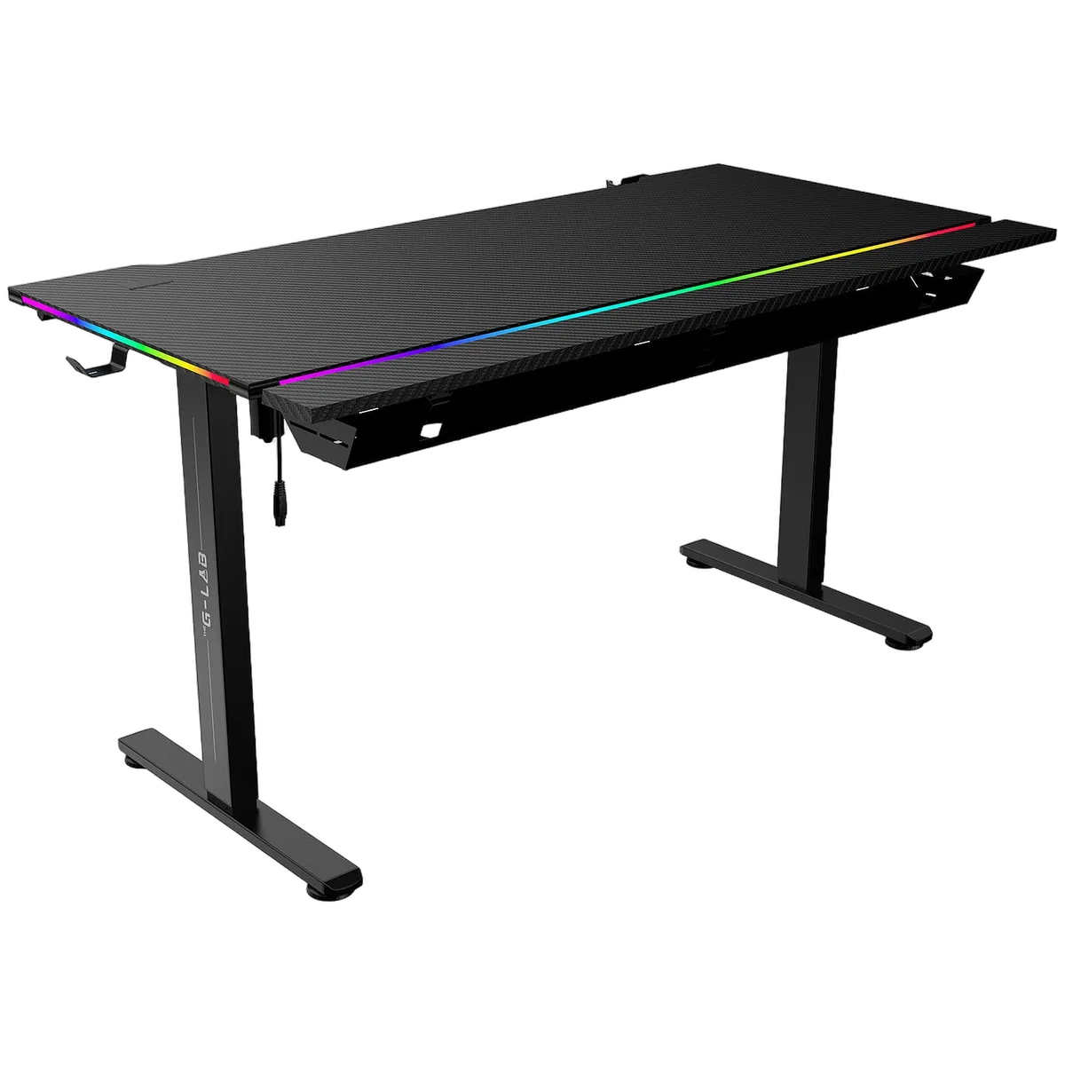 The G-LAB K-Desk Platinium RGB/Noir — vue 2