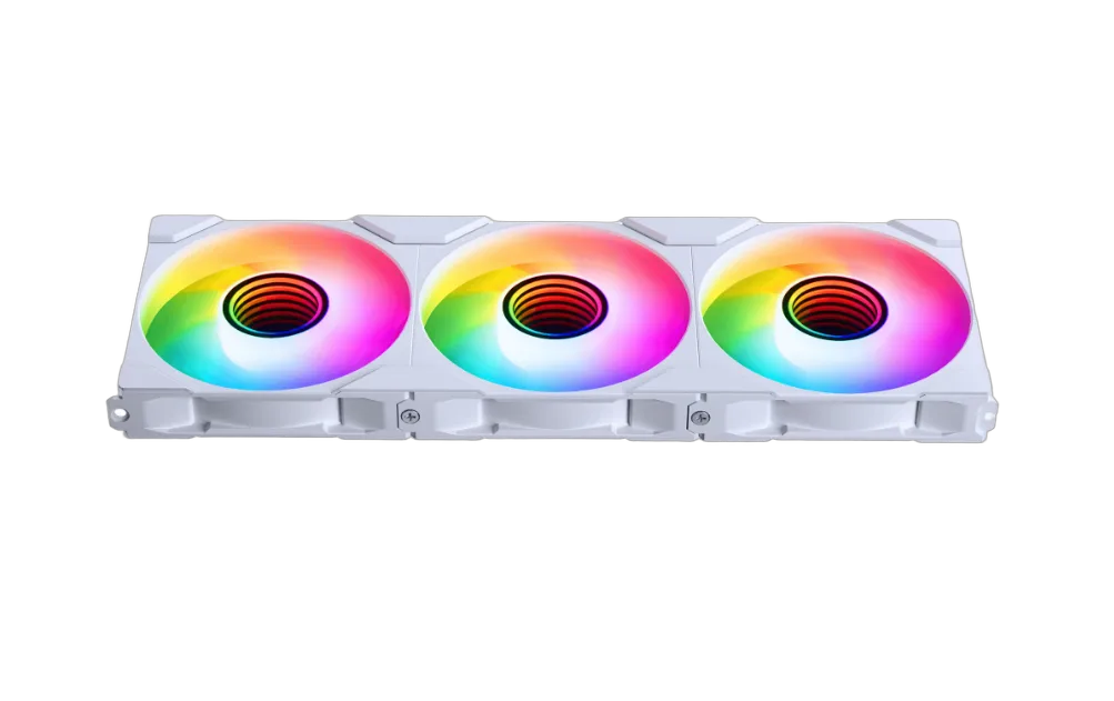 Phanteks M25 Gen2 PWM Blanc Reverse Blade (3x120mm) D-RGB — vue 5