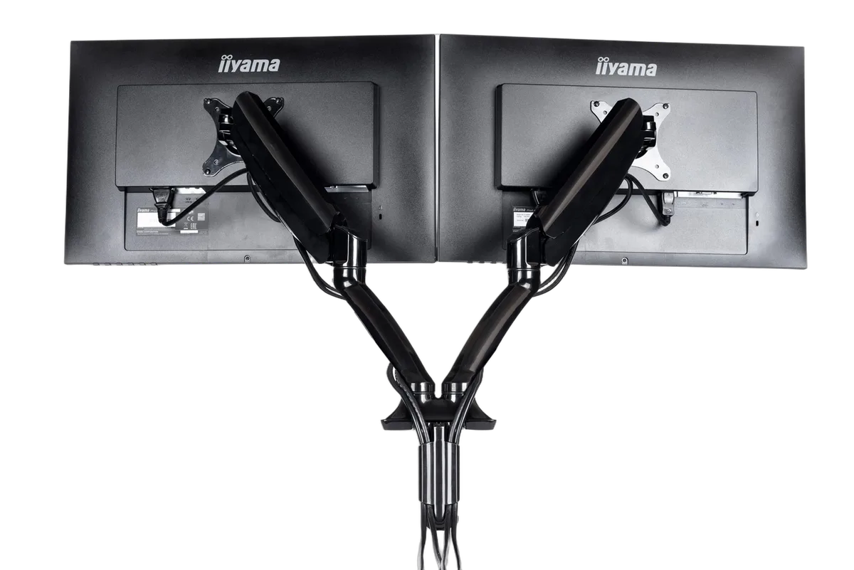 Iiyama 27" FHD 240Hz Fast-IPS G-Sync + 27" FHD 120Hz + Bras double — vue 12