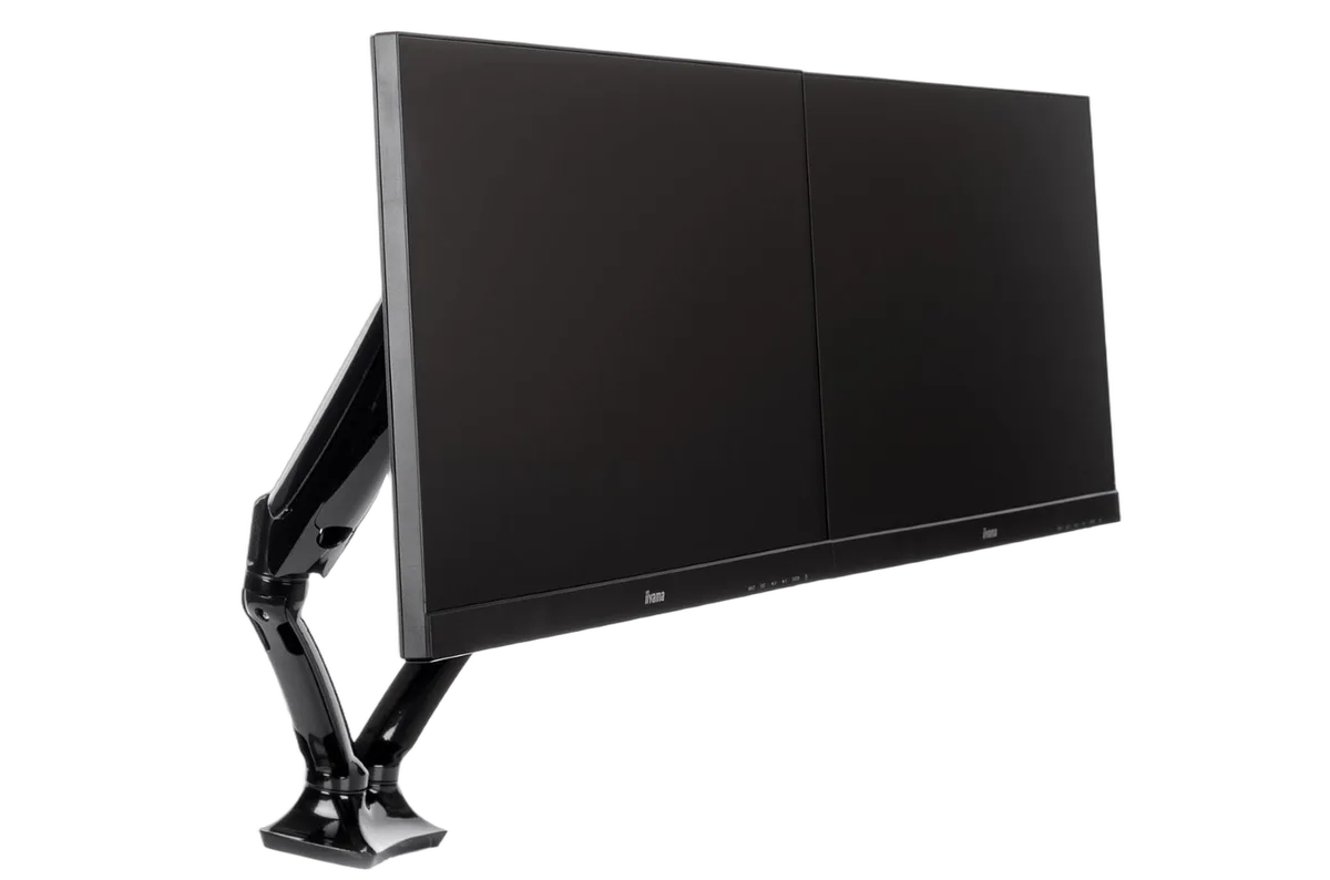 Iiyama 27" WOLED QHD 280Hz/USB-C 65W/G-SYNC + 27" QHD 200Hz IPS + Bras double — vue 8