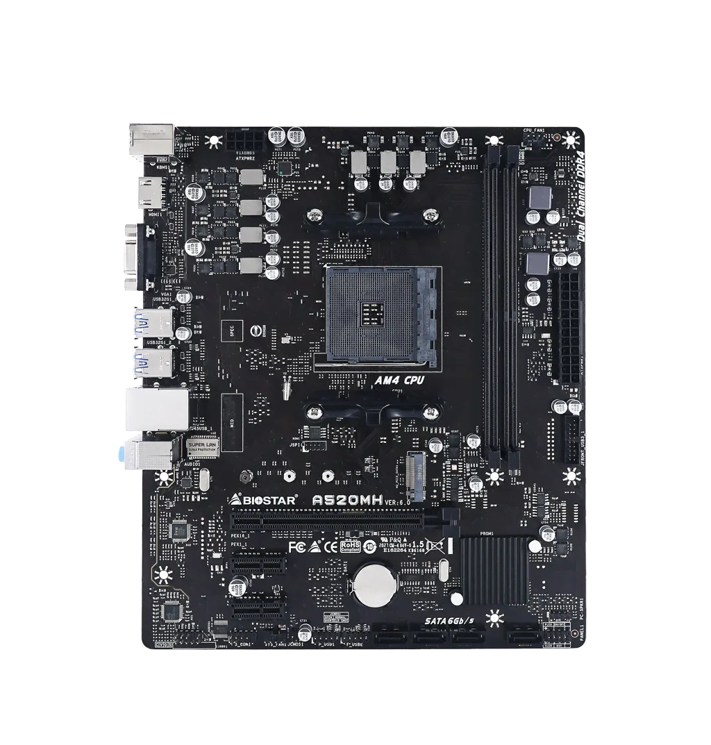 Biostar A520MH, vue 4