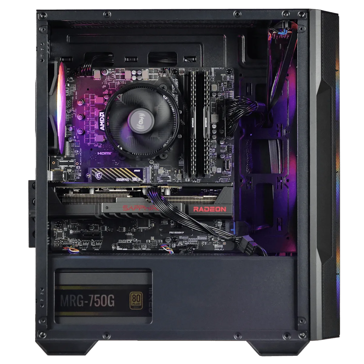 RUSH - R5-5500/RX9060XT-16Go/32Go/500Go — vue 2