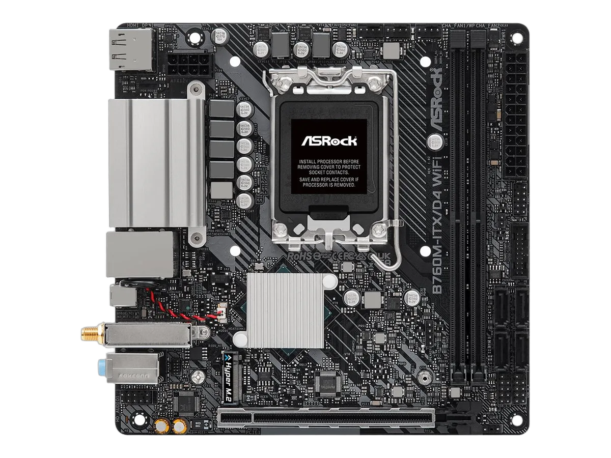 ASRock B760M-ITX/D4 WIFI - LGA1700/DDR4/ITX — vue 1
