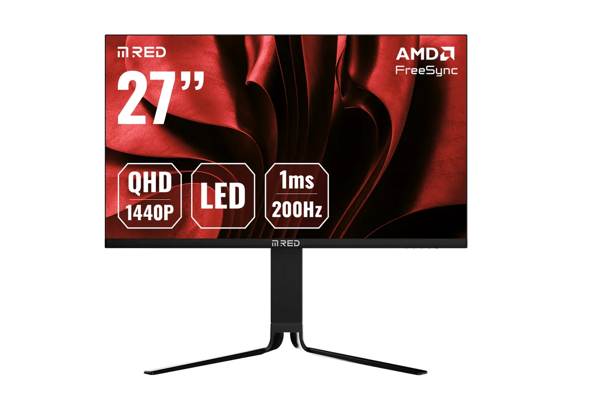 M.RED OptiSync 27 - 27" QHD 200Hz IPS 1ms Pivot Compatible G-Sync — vue 1